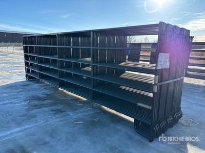 Quantity of (24) 2026 BYT PNL180 18 ft x 5 ft 6 in 6 Rail Panel para ganado (Unused)