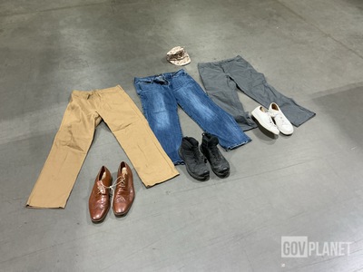 (312) Caps, (28) Pairs of Shoes, (28) Pairs of Pants & Assorted Items