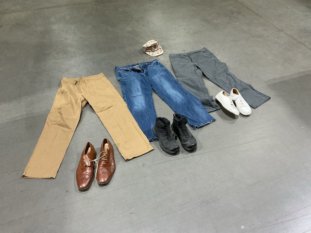 (312) Caps, (28) Pairs of Shoes, (28) Pairs of Pants & Assorted Items