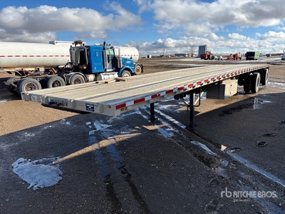 2014 Wilson 48 ft T/A Spread Axle مقطورة مسطحة