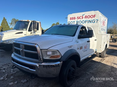 2011 Dodge Ram 4500 4x2 Crew Cab Utility Truck (Inoperable)
