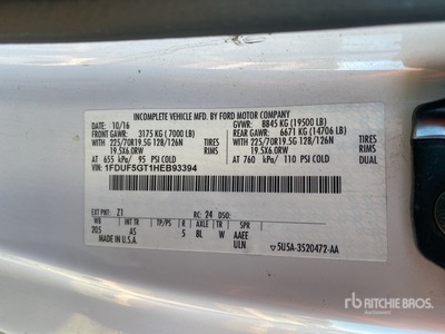 2017 Ford F-550 4x2 Van Truck