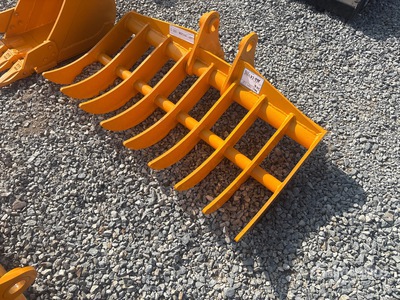 2026 GIYI 44 in Excavator Rake - Fits Cat 305 (Unused)