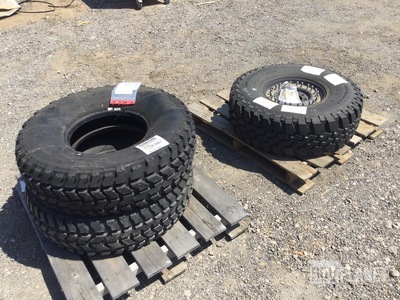 (2) Goodyear 37x12.50R16.5 Tires & (1) BF Goodrich 37x12.50R16.5 Tire w/Wheel