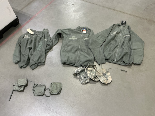 (5) Parka Liners, (93) Improved First Aid Kit Pouches & Assorted Items
