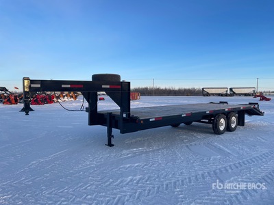 1997 Trailtech 30 Ft T/A Gooseneck Pritsche Anhänger