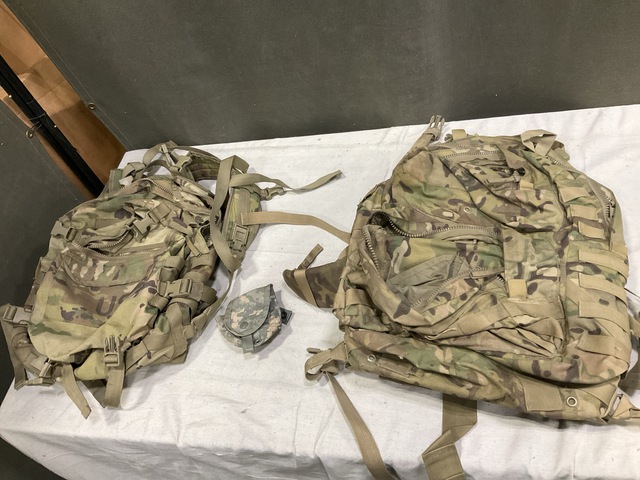 (18) Field Packs, (178) Hand Grenade Pouches & Assorted Items