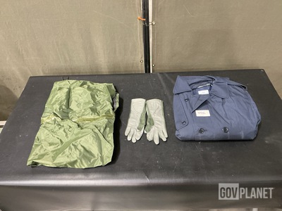 (20) All-Weather Coats, (70) Pairs of Flyer’s Gloves & Assorted Items