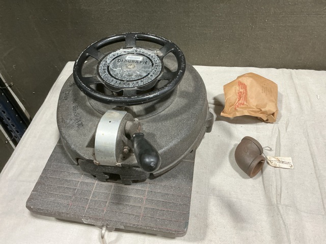 (19) Line Connectors, (1) Stencil Machine, (17) Pipe Elbows & Assorted Items