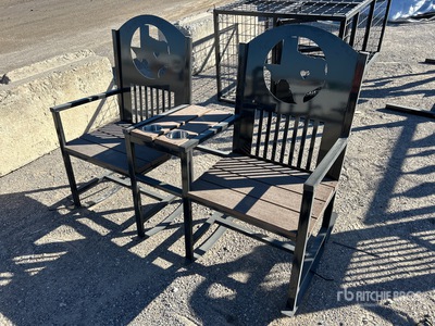 Big Daddy Double Metal Rocking Chair with Armrest (Unused)