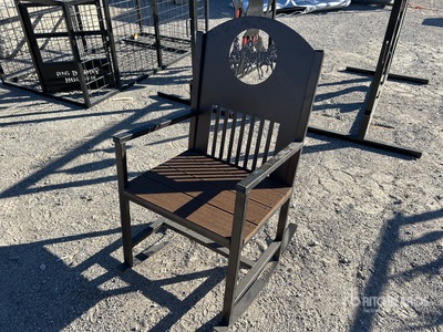 Big Daddy Metal Wildlife Print Rocking Chair (Unused)