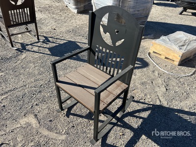 Big Daddy Metal Wildlife Print Rocking Chair (Unused)