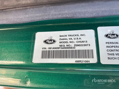 2010 Mack CH613 6x4 Cabina per trattore stradale