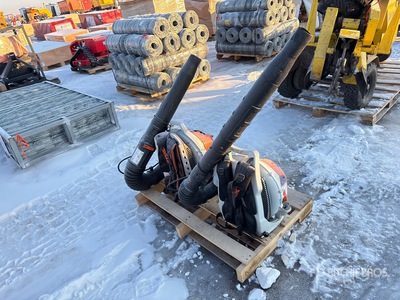 Quantity of (2) Sthil Back Pack Leaf Snow Blower