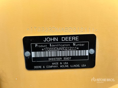 2012 John Deere 333D Kompakt-Raupenlader