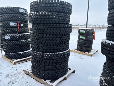 Quantity of (8) GFT GF909 11R24.5 Regional Drive Tires