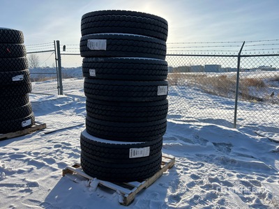 Quantity of (8) Arisun 11R24.5 HD Trailer Neumáticos