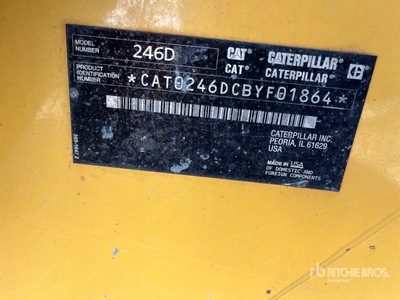 2015 Cat 246D Two-Speed Skid Steer Loader