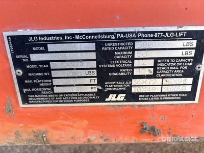 2016 JLG 600AJ 4WD Diesel Articulating Boom Lift