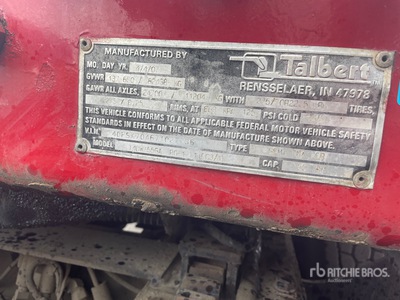 2007 Talbert Quad/A Flatbed Trailer