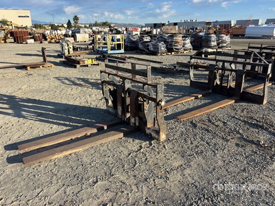 Quantity of (2) 72" and 60" forks Fork Attachment - Fits Telehandler