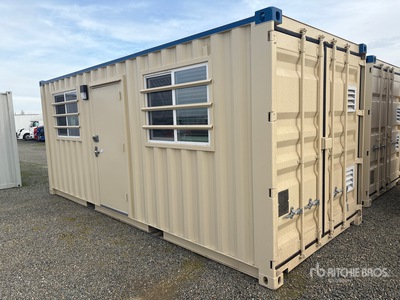 20 ft x 8 ft Skid-Mounted Mobile Office (Unused)