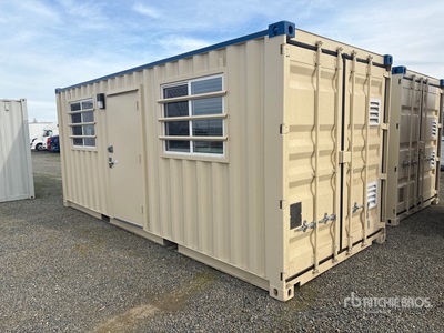 20 ft x 8 ft Skid-Mounted Mobile Office (Unused)