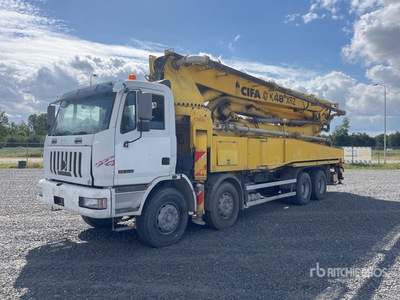 2004 Cifa K47RZ 47 m on 2004 Astra HDC7 84.50 8x4 Twin-Steer Concrete Pump Truck