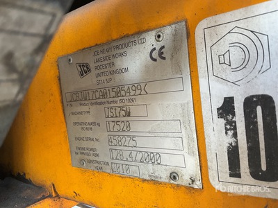 2010 JCB JS175W Escavatore gommato (Inoperable)