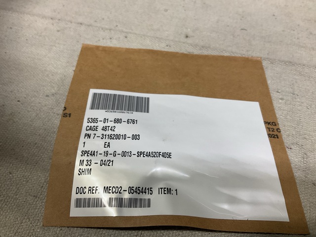 (260) Boeing 7-311620010-003 Shims