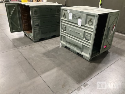 (2) Plastics Research 102440 Pallet Containers