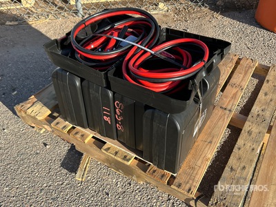 Quantity of (5) 25 ft 800 amp Booster Cables (Unused)