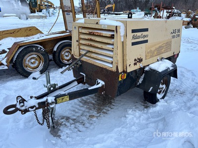 2001 Atlas Copco XAS 96 185 cfm Mobile Compressore