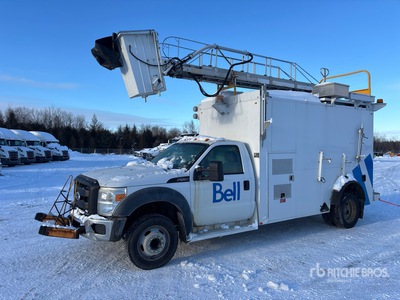 1999 Telelift TTS25-2002FRSH 35 ft on 2011 Ford F-550 XL 4x2 Van Mounted Aerial Lift