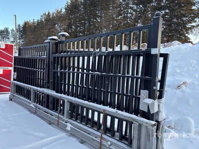 2025 Suihe NFG-20FC-3 20 ft Wrought Iron Bi-Parting Driveway Gate