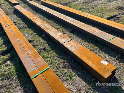 Quantity of (8) 2025 Kit Containers Steel 1/8 in Wall 2 in x 6 in Steel Tube