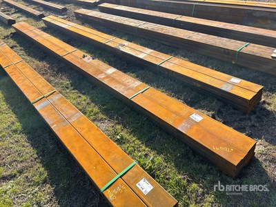 Quantity of (8) 2025 Kit Containers Steel 1/8 in Wall 2 in x 6 in Steel Tube