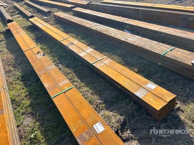 Quantity of (8) 2025 Kit Containers Steel 1/8 in Wall 2 in x 6 in Steel Tube