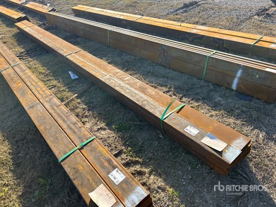 Quantity of (8) 2025 Kit Containers Steel 1/8 in Wall 2 in x 6 in Steel Tube