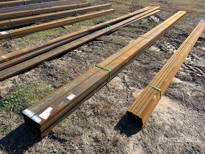 Quantity of (8) 2025 Kit Containers Steel 1/8 in Wall 2 in x 6 in Steel Tube