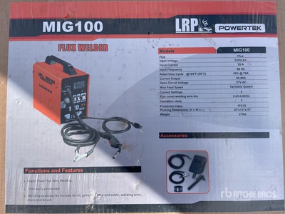 2024 Powertek Mig 100 90 A MIG معدة لحام كهربائي (Unused)