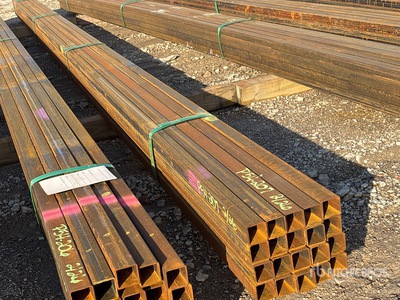 Quantity of (20) 2025 Kit Containers 14ga Wall 1.5" x 1.5" 20 ft Steel Tubing (Unused)