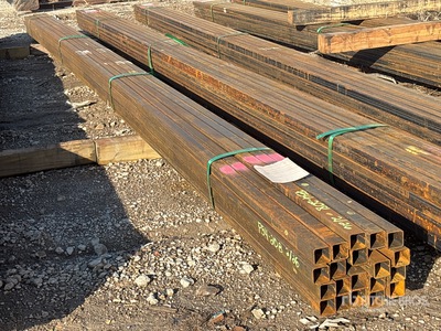 Quantity of (20) 2025 Kit Containers 14ga Wall 1.5" x 1.5" 20 ft Steel Tubing (Unused)