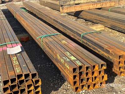 Quantity of (20) 2025 Kit Containers 14ga Wall 1.5" x 1.5" 20 ft Steel Tubing (Unused)