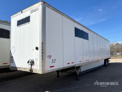 2015 Wabash DVCVHPC 53 ft x 102 in T/A Van Trailer