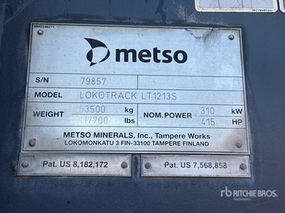 2018 Metso Lokotrack LT1213 Impact Crusher Plant