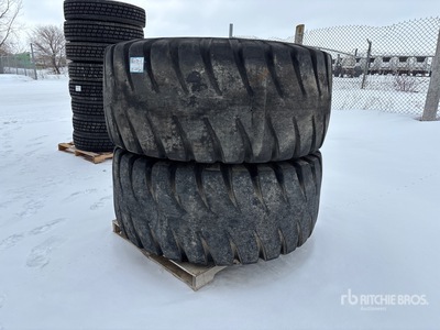 Quantity of (2) 26.5-25 Wheel Loader Pneus
