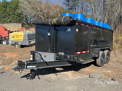 2025 Steel Pines Cargo DP 7X16X4TA5 مقطورة تفريغ خفيفة