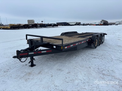 2009 Double A 25 ft T/A Tilt Deck Trailer