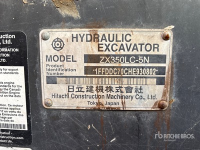 2018 Hitachi ZX350LC-5N Tracked Excavator